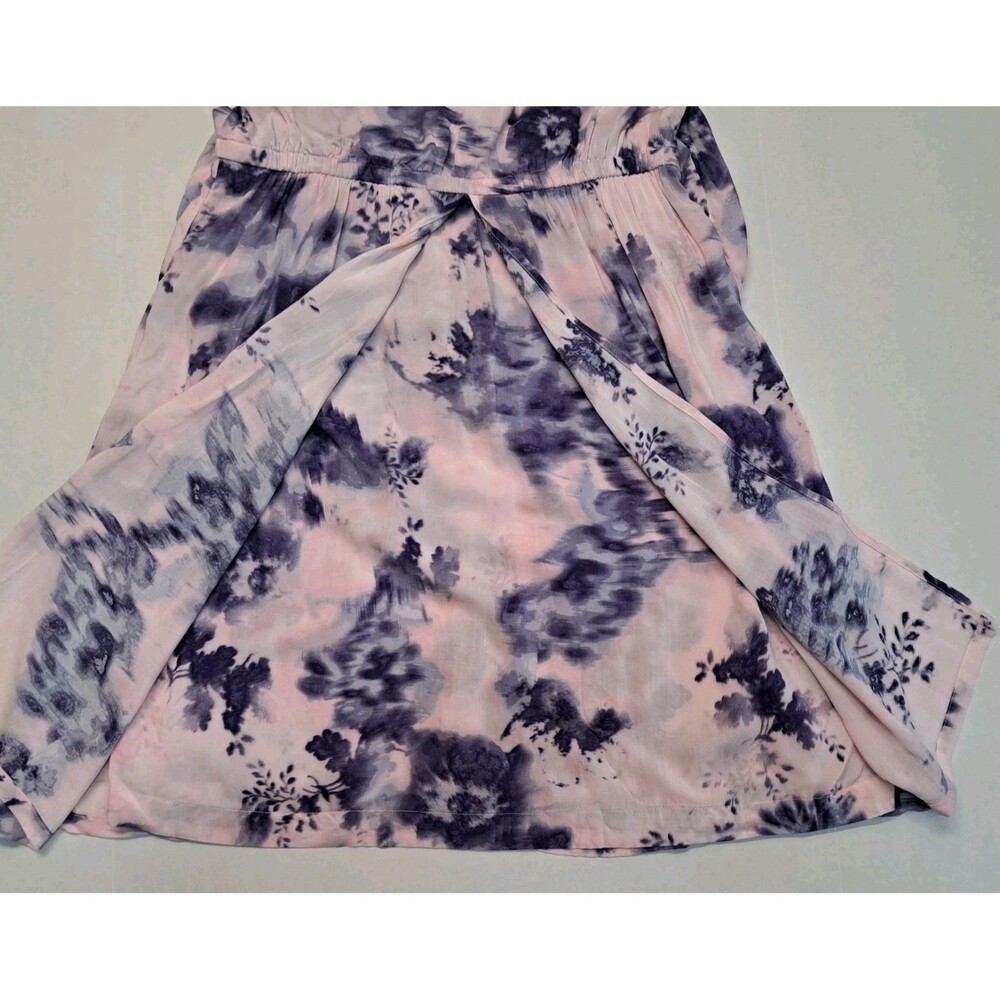 Simply Vera Vera Wang Pink & Purple Flora Tie-Dye Halter Dress Women's Size M - Picture 5 of 8